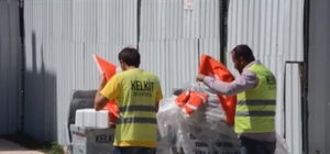 Belediye işçilerinin Türk bayrağı hassasiyeti takdir topladı