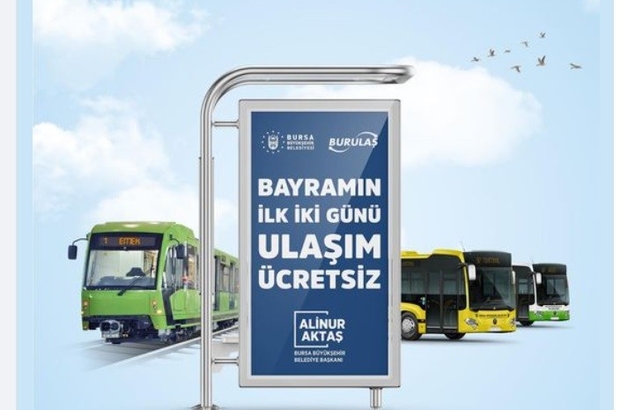 Bursa'da bayramda ulaşım ilk iki gün ücretsiz