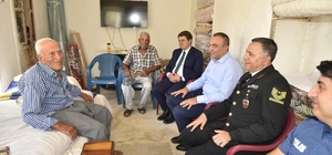 Şehit aileleri ile gazilere anlamlı ziyaret