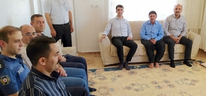 Kaymakam Sevgili ve Başkan Doğru'dan şehit ailelerine ziyaret