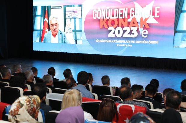 AK Parti'li Hayati Yazıcı, İzmir'deki "Gönülden Gönüle 2023" programına video konferansla katıldı:
