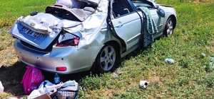 Erzincan'da şarampole devrilen otomobilde 6 kişi yaralandı