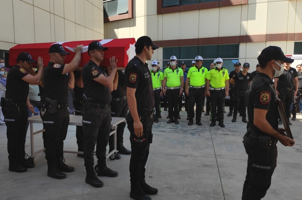 Bursa'da, kalp krizi sonucu hayatını kaybeden polis memuru için tören düzenlendi