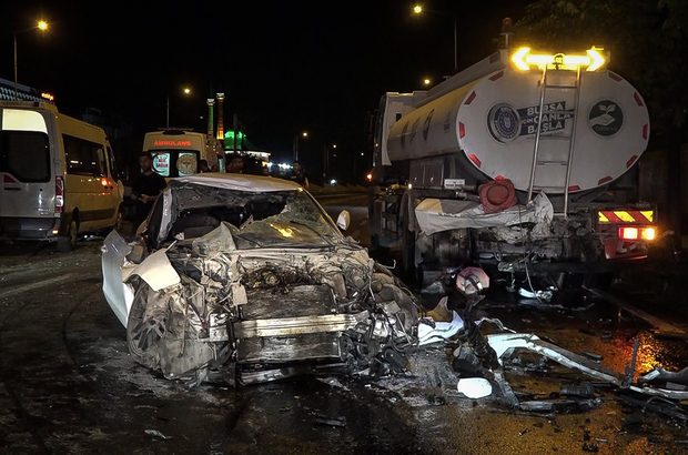 Bursa'daki 4 aracın karıştığı zincirleme kazada 5 kişi yaralandı