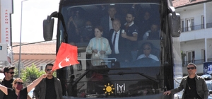 İYİ Parti Genel Başkanı Akşener, Aksaray'ın ilçelerinde esnafı ziyaret etti