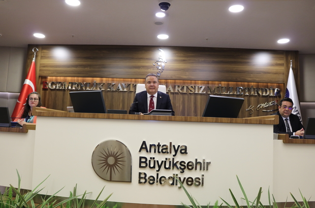 Antalya Büyükşehir Belediyesi eylül ayı olağan meclis toplantısı yapıldı