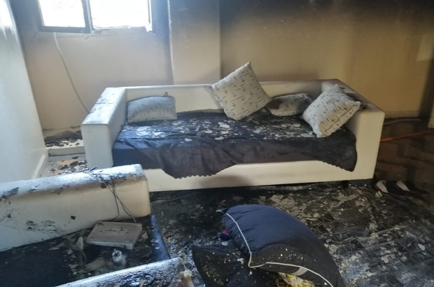 Mersin'de evde çıkan yangın söndürüldü