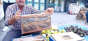 Katıldığı arıcılık kursunda işi öğrenen çiftçi, ürettiği balları satmaya ba...