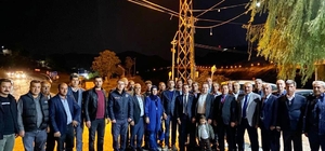 Keban Kaymakamı Akbulut'a veda yemeği