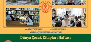 Antalya'daki 11 kütüphanede "Dünya Çocuk Kitapları Haftası" etkinliği düzen...