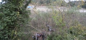 Bursa'da sürücüsü kalp krizi geçiren otomobil uçuruma devrildi