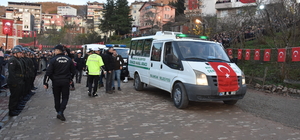 Şehit Piyade Sözleşmeli Er İsmail Ünal, Giresun'da son yolculuğuna uğurland...