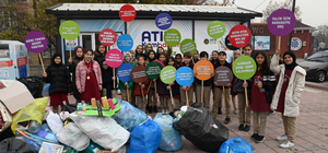 Konya'da öğrencilerden "Atık Kumbaram" projesine destek