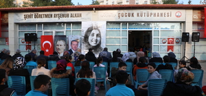 YPG/PKK'lı teröristlerin hayattan kopardığı öğretmenin ismi kütüphanede yaş...