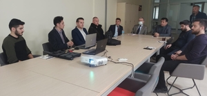 Tavşanlı'da üniversitede geliştirilen "kablosuz fark eğim ölçer cihazı" sağlık personeline tanıtıldı