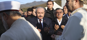 TBMM Başkanı Şentop, Giresun'da milletvekilinin annesinin cenaze törenine k...