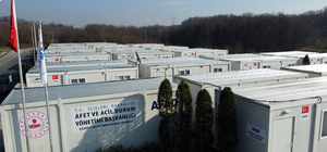 Düzce'de depremzedelerin konteyner kente yerleşme süreci devam ediyor