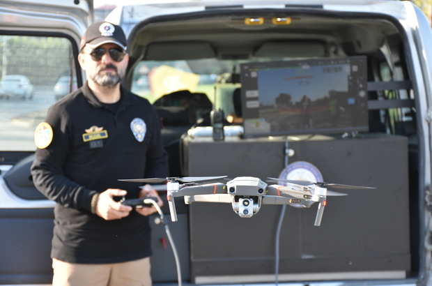 Samsun Emniyeti denetimlerde dronları etkin şekilde kullanıyor 