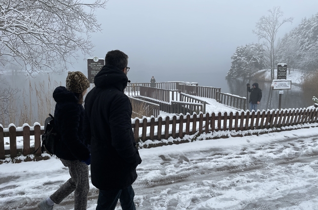 Bolu'da kar yağışı aralıklarla sürüyor