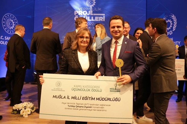 Muğla'nın "Mavi Yeşil Okullar Projesi" ödüllendirildi