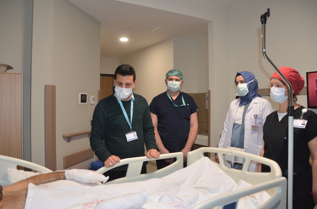 Sinop'taki gemide çıkan yangında yaralanan Mısırlı hastaların tedavisi Bursa'da sürüyor