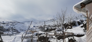 Arguvan'da kar yağışı etkili oldu