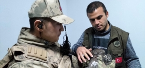 Tunceli'de jandarmanın bulduğu yaralı atmaca tedaviye alındı