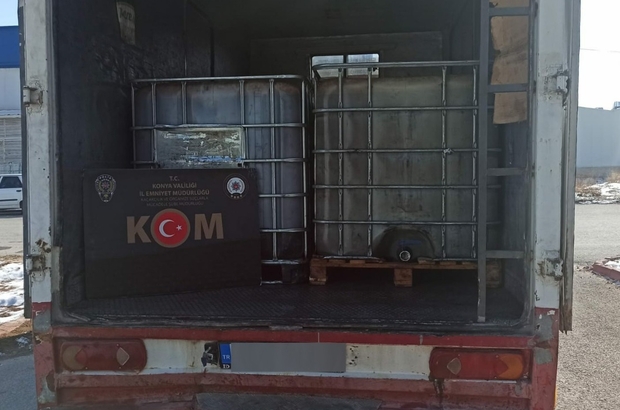 Konya'da 6 bin 220 litre kaçak akaryakıt ele geçirildi