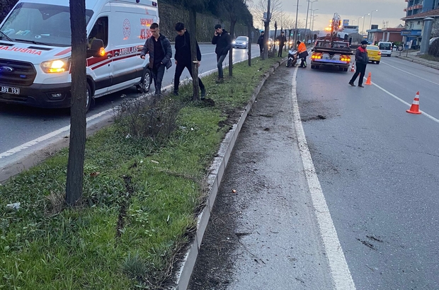 Zonguldak'ta refüje çarpan motosikletin sürücüsü öldü