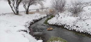 Burdur kar yağışının ardından beyaza büründü