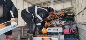 Derbent ilçesinden deprem bölgesine yardım