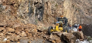 Artvin'de farklı noktalardaki heyelanlar ulaşımda aksamalara yol açtı