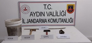 Aydın'da antik kentte kaçak kazı yaptığı öne sürülen 4 kişi yakalandı