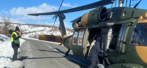 Malatya kırsalındaki depremzedelere 84 ton yardım "demir kanatlar"la ulaştı...