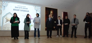 Eskişehir'de imam hatip okulları mesleki yarışmalarında dereceye giren öğre...