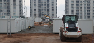 Depremlerden etkilenen Malatya'da 4 bin kişinin kalacağı konteyner kent kur...