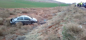 Kırıkkale'de şarampole devrilen otomobilin sürücüsü öldü