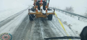 Erzurum'un yüksek kesimlerinde kar etkili oldu