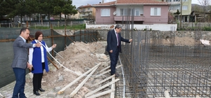 Göynücek'te anaokulu inşaatı devam ediyor