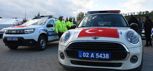 Adıyaman Emniyet Müdürlüğüne bağışlanan 29 ekip aracı hizmete alındı
