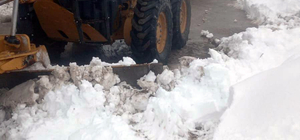 Halkapınar'da kar yağışı etkili oldu