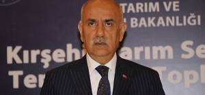 Tarım ve Orman Bakanı Kirişci, Kırşehir'de tarım sektörü temsilcileriyle buluştu: