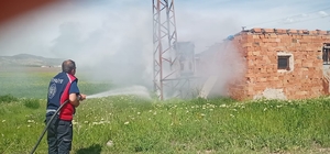 Gemerek'te trafoda çıkan yangın söndürüldü