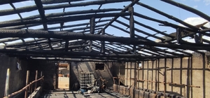 Konya'da yanan ahırdaki 8 büyükbaş hayvan telef oldu