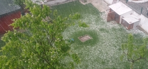 Çorum'da dolu etkili oldu