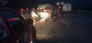 Malatya'da devrilen traktörün sürücüsü yaralandı