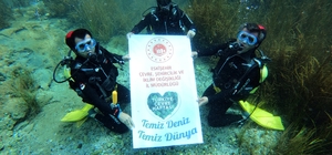 Sakarya Nehri'nin doğduğu bölgede "temiz dünya için farkındalık dalışı" yapıldı