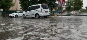 Kars'ta sağanak ve dolu etkili oldu