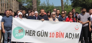 Harmancık ilçesinde sağlıklı yaşam yürüyüşü yapıldı