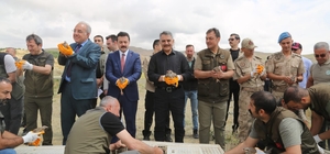 Tunceli'de yaban hayatı için 600 kınalı keklik doğaya salındı